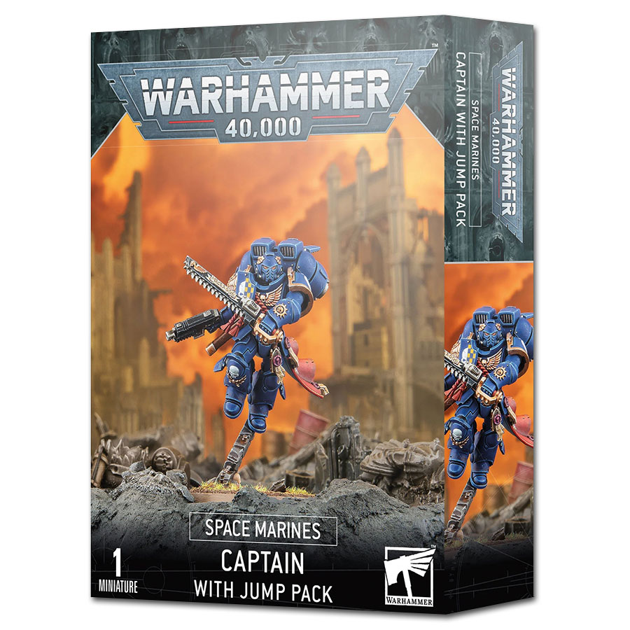 Warhammer 40K Space Marines Captain with Jump Pack
